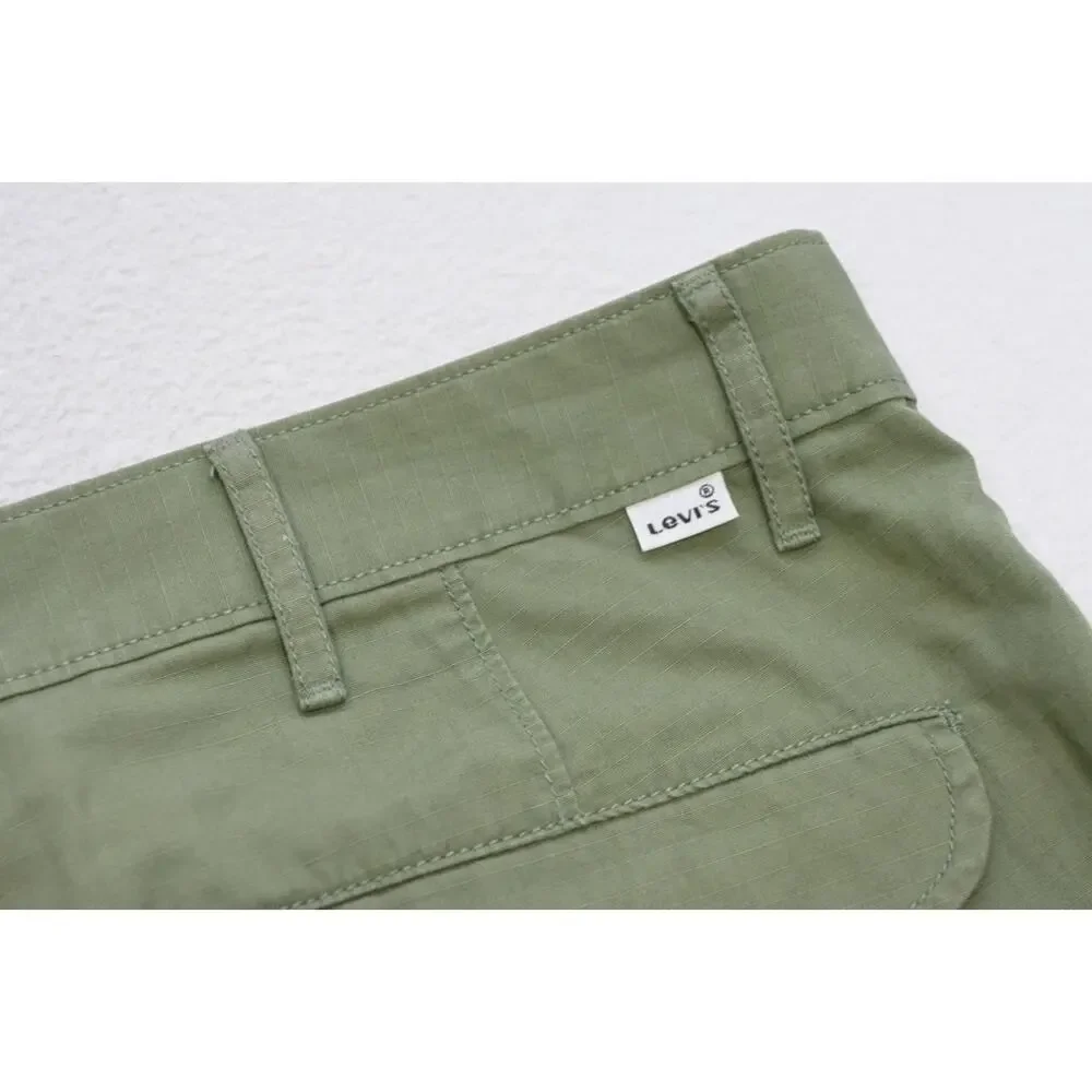 Levis Cargo Shorts Rugged‎ Work Wear Green Baggy Loose Mens Size 38
